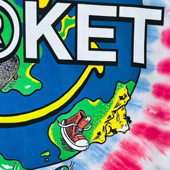 Market Smiley Tie Dye T Shirt Size S Global All Over the World - Picture 6 of 11